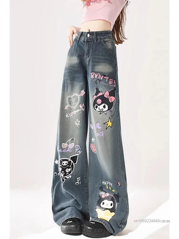 Sanrio Kuromi Streetwear Jeans