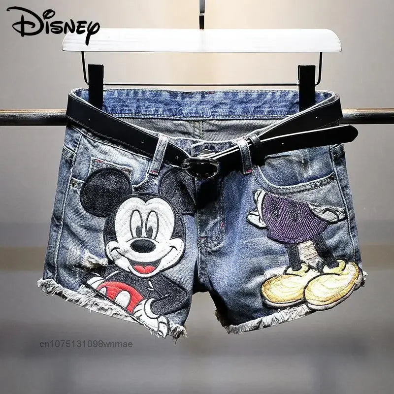 Disney Mickey Hip-Hop Vintage Denim Shorts